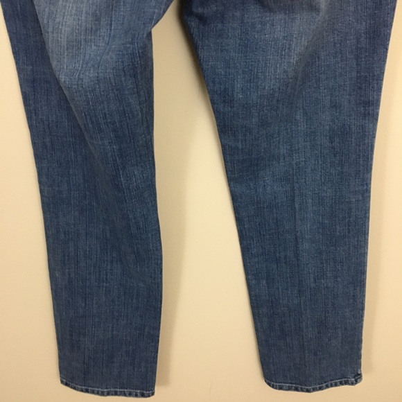 Chicos Jeans Womens Small 0.5/6 Blue Platinum Denim Slim Leg Rhinestone - Picture 6 of 8